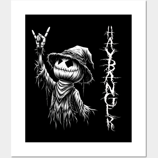 Spooky and Metalhead Scarecrow Wall Art by MetalByte